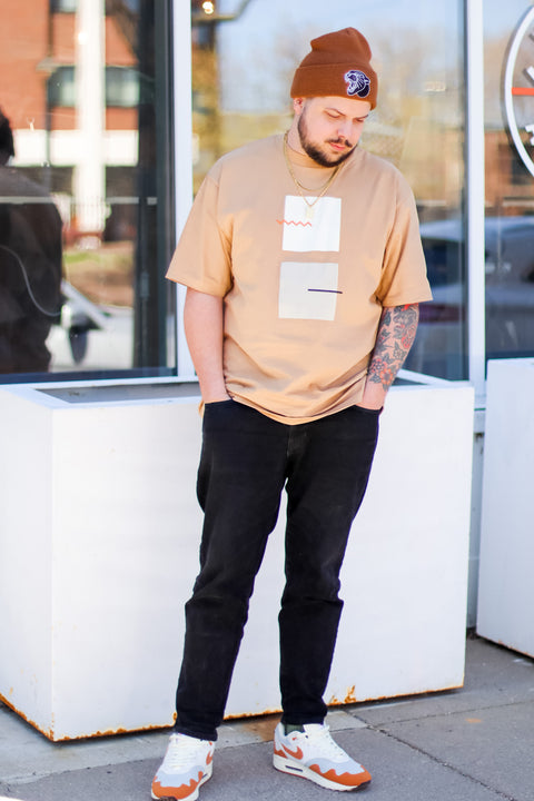 Wesley Squares Oversized Tee